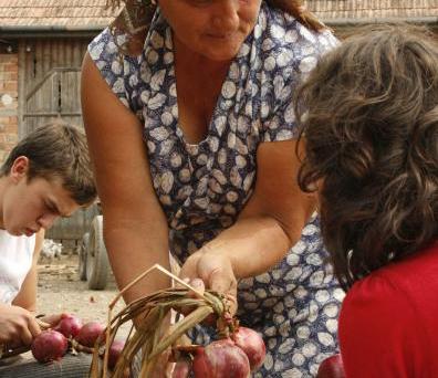Cultivatorii de ceapa rosie - Valea Ariesului, la Targul Taranului Roman 2008