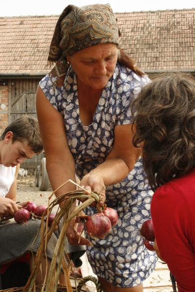 Cultivatorii de ceapa rosie - Valea Ariesului, la Targul Taranului Roman 2008